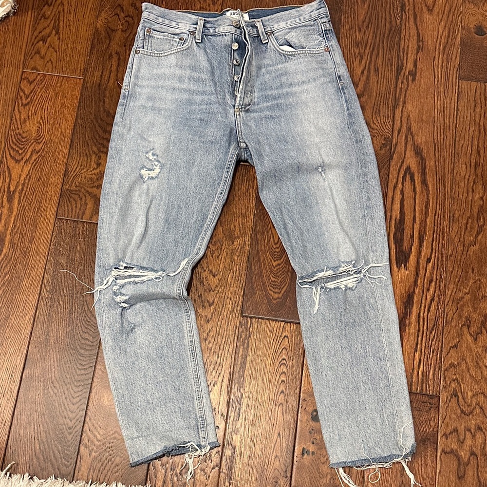 Agolde Classic Blue Denim Jeans